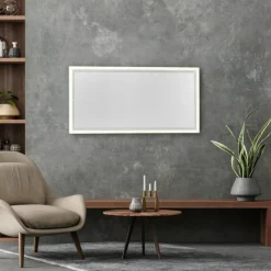 Luminaires Leuchten Direkt Panneau de plafond avec chauffage IR LeuchtenDirekt BEROA LED Blanc, 1 lumière, Télécommandes* Éclairage Led