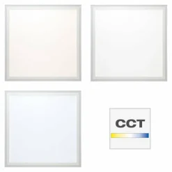 Luminaires Brilliant Panneau encastrable Brilliant Lanette LED Blanc, 1 lumière, Télécommandes, Changeur de couleurs* Éclairage Led