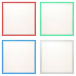 Luminaires Brilliant Panneau encastrable Brilliant Lanette LED Blanc, 1 lumière, Télécommandes, Changeur de couleurs* Éclairage Led