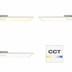 Luminaires Brilliant Panneau encastrable Brilliant Odella LED Blanc, 1 lumière, Télécommandes, Changeur de couleurs* Éclairage Led