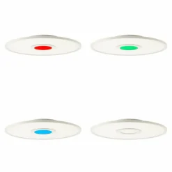 Luminaires Brilliant Panneau encastrable Brilliant Odella LED Blanc, 1 lumière, Télécommandes, Changeur de couleurs* Éclairage Led