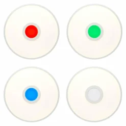 Luminaires Brilliant Panneau encastrable Brilliant Odella LED Blanc, 1 lumière, Télécommandes, Changeur de couleurs* Éclairage Led