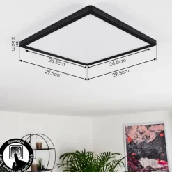 hofstein Panneau LED Boyero Noir, 1 lumière