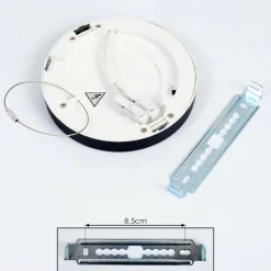 hofstein Panneau LED Canditas Noir, 1 lumière