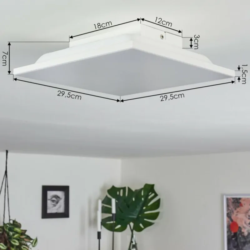 hofstein Panneau LED Cor Blanc, 1 lumière, Télécommandes