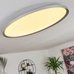 hofstein Panneau LED Kombito Argenté, Blanc, 1 lumière, Télécommandes