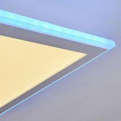 hofstein Panneau LED Mota Blanc, 1 lumière, Télécommandes, Changeur de couleurs