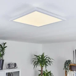 hofstein Panneau LED Mota Blanc, 1 lumière, Télécommandes, Changeur de couleurs