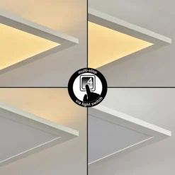 hofstein Panneau LED Nexo Blanc, 2 lumières