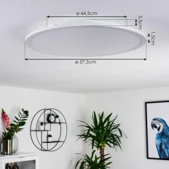 hofstein Panneau LED Sani Blanc, 1 lumière, Télécommandes