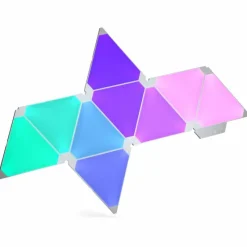 Luminaires nanoleaf Panneau mural Nanoleaf - Pack de 3 LED Blanc, 1 lumière, Télécommandes, Changeur de couleurs