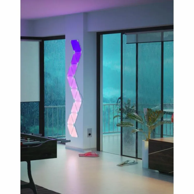 Luminaires nanoleaf Panneau mural Nanoleaf - Pack de 3 LED Blanc, 1 lumière, Télécommandes, Changeur de couleurs