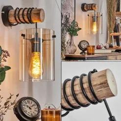 hofstein Parane Applique murale Écru, Noir, 1 lumière