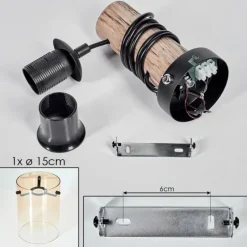 hofstein Parane Applique murale Écru, Noir, 1 lumière