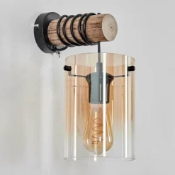 hofstein Parane Applique murale Écru, Noir, 1 lumière