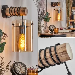 hofstein Parane Applique murale Écru, Noir, 1 lumière