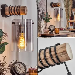 hofstein Parane Applique murale Écru, Noir, 1 lumière