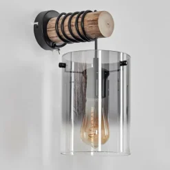 hofstein Parane Applique murale Écru, Noir, 1 lumière