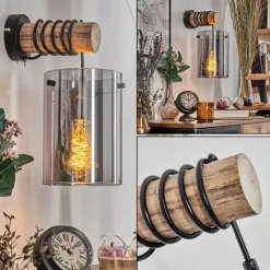 hofstein Parane Applique murale Écru, Noir, 1 lumière