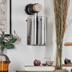 hofstein Parane Applique murale Écru, Noir, 1 lumière