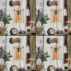 Lampes Vintages & Rétros-hofstein Parane Applique murale, Spot mural Écru, Noir, 1 lumière