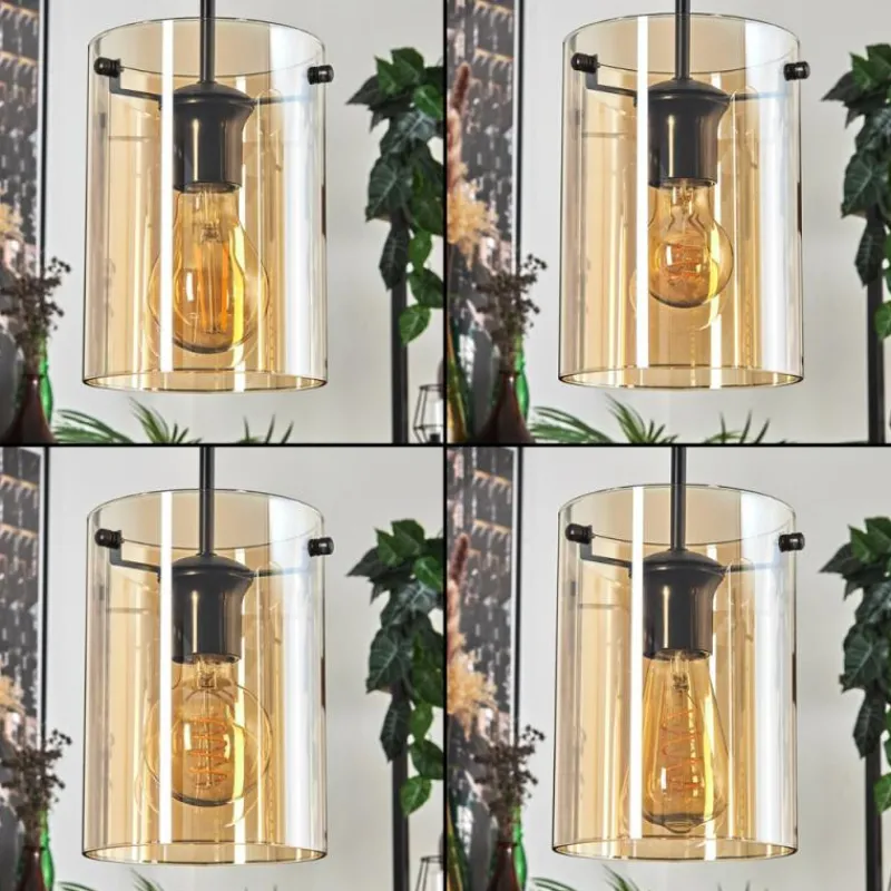 hofstein Parane Suspension Ambre, 4 lumières