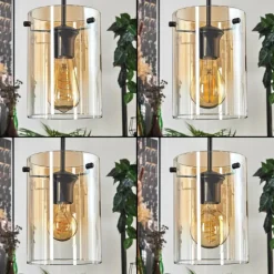 hofstein Parane Suspension Ambre, Clair, 4 lumières