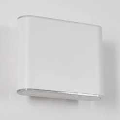 hofstein Paranhas Lampe murale d´extérieur, Luminaire de salle de bain, Luminaire Up & Down, Applique murale Blanc, 1 lumière