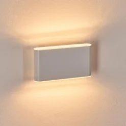 hofstein Paranhas Lampe murale d´extérieur, Luminaire de salle de bain, Luminaire Up & Down, Applique murale Blanc, 1 lumière