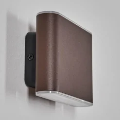 hofstein Paranhas Lampe murale d´extérieur, Luminaire de salle de bain, Luminaire Up & Down, Applique murale Rouille, 1 lumière