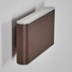 hofstein Paranhas Lampe murale d´extérieur, Luminaire de salle de bain, Luminaire Up & Down, Applique murale Rouille, 1 lumière