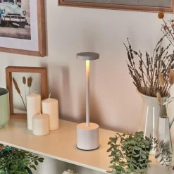 hofstein Parel Lampe à poser LED Blanc, 1 lumière