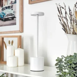 hofstein Parel Lampe à poser LED Blanc, 1 lumière