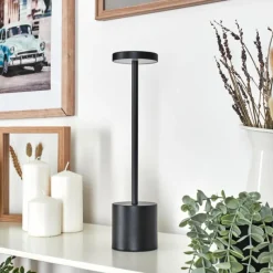 hofstein Parel Lampe de bureau, Lampe à poser LED Noir, 1 lumière