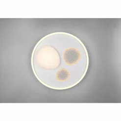 Luminaires Trio Pebble Plafonnier LED Blanc, 1 lumière, Télécommandes* Éclairage Led