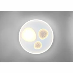 Luminaires Trio Pebble Plafonnier LED Blanc, 1 lumière, Télécommandes* Éclairage Led