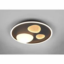 Luminaires Trio Pebble Plafonnier LED Noir, 1 lumière, Télécommandes* Éclairage Led