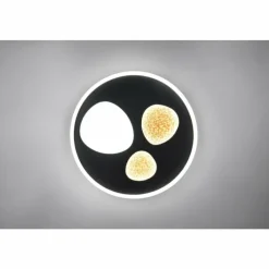 Luminaires Trio Pebble Plafonnier LED Noir, 1 lumière, Télécommandes* Éclairage Led