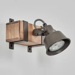 Lampes Industrielles-hofstein Pehefito Applique murale, Spot mural Gris, Écru, 1 lumière