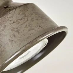 Lampes Industrielles-hofstein Pehefito Plafonnier Brun foncé, Gris, Vert, 1 lumière