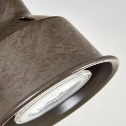 Lampes Industrielles-hofstein Pehefito Plafonnier Gris, Vert, Écru, 2 lumières