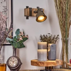 Lampes Industrielles-hofstein Pehefito Plafonnier Gris, Vert, Écru, 1 lumière