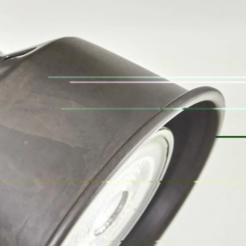 Lampes Industrielles-hofstein Pehefito Plafonnier, Spot de plafond Brun foncé, Gris, 5 lumières