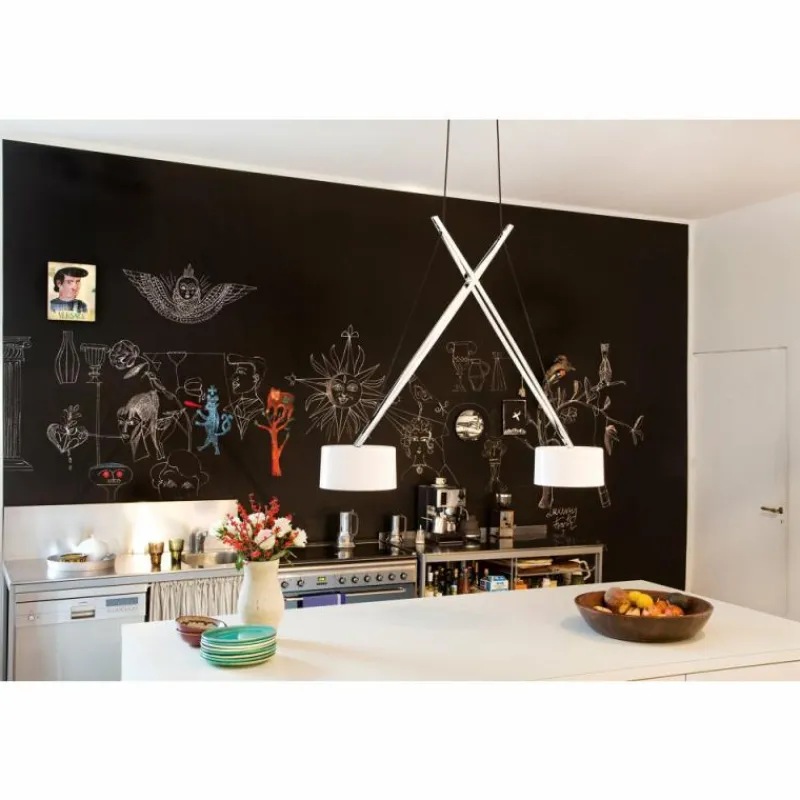 Luminaires Serien Lighting Pendelleuchte Suspension Chrome, 2 lumières* Suspensions