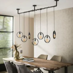 hofstein Pendelleuchte Suspension Anthracite, 7 lumières* Suspensions
