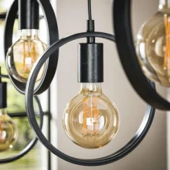 hofstein Pendelleuchte Suspension Anthracite, 7 lumières* Suspensions