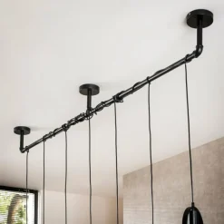 hofstein Pendelleuchte Suspension Anthracite, 7 lumières* Suspensions