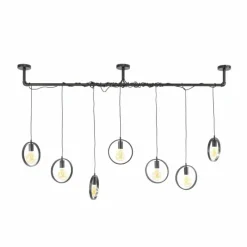 hofstein Pendelleuchte Suspension Anthracite, 7 lumières* Suspensions