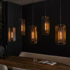 hofstein Pendelleuchte Suspension Anthracite, 5 lumières* Suspensions