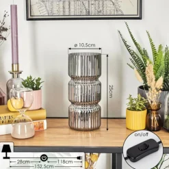 hofstein Penteado Lampe à poser Noir, 1 lumière